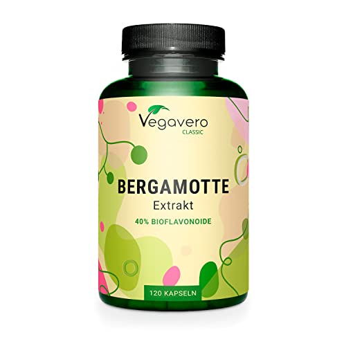 Bergamota Citrus Vegavero® | 120 Cápsulas | Extracto de Fruta (15:1) | Sin Aditivos | 40%...